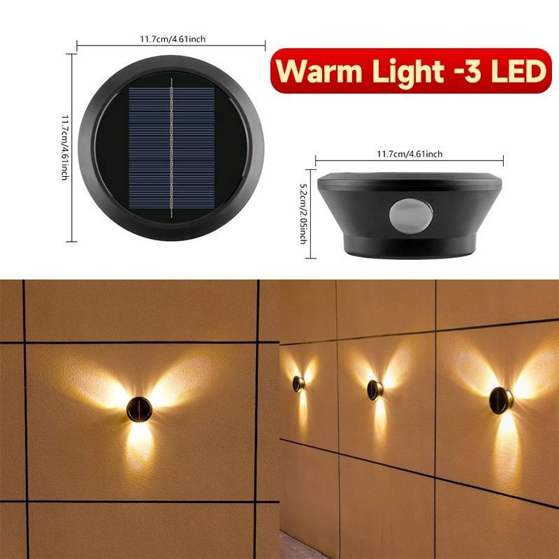 3-6Led Light Solar Light Outdoor Waterproof Garden Wall Lamp Decoration Fence Light Wall Light