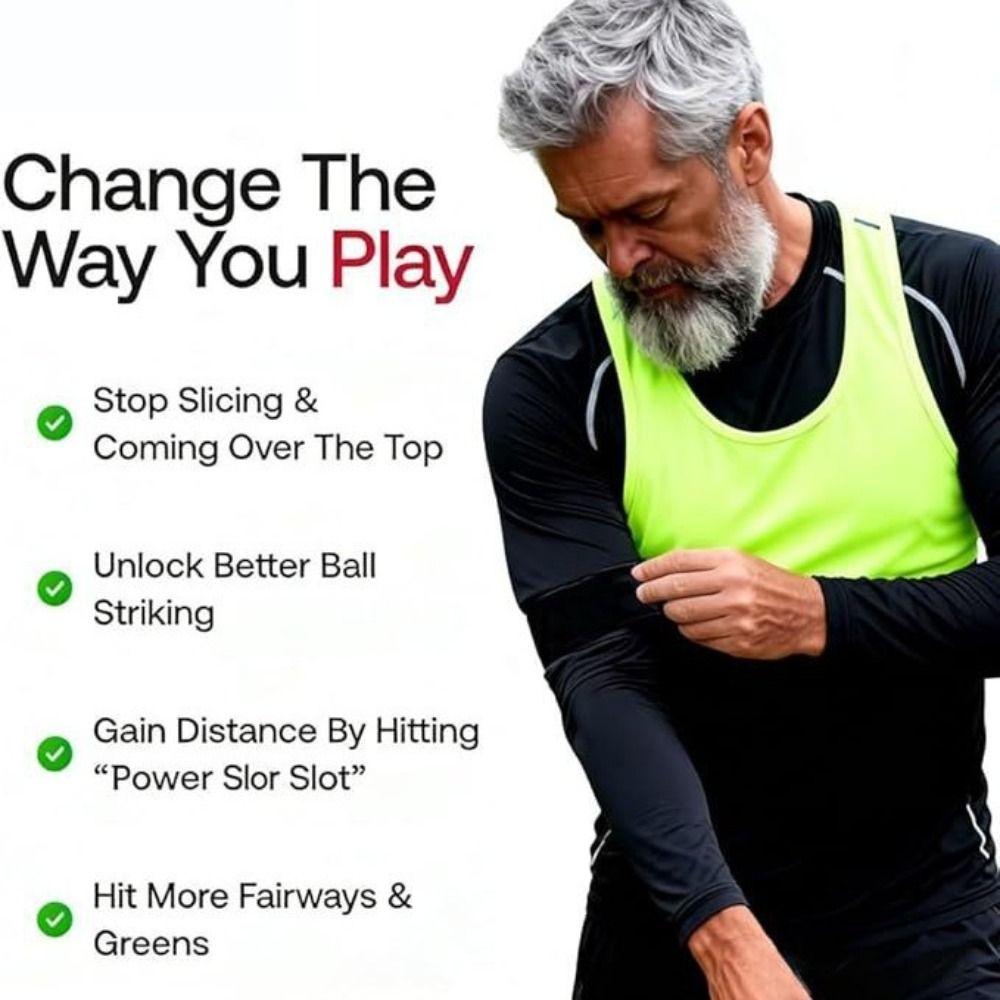 Elastic Golf Swing Training Arm Band Foldable Golf Swing Trainer Golf Swing Training Aid  For Women