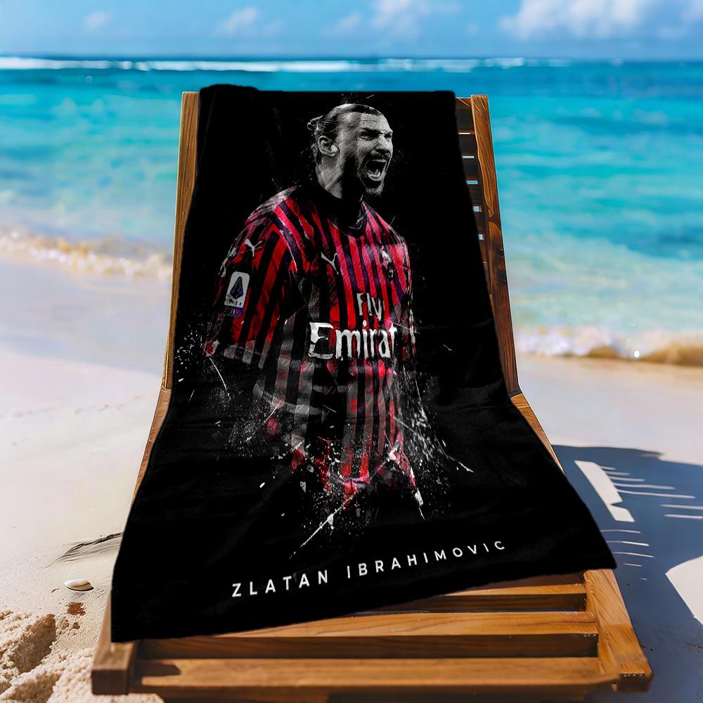 Ac Milan Beach Towel Super Soft Microfiber Quickdry Fabric Comfortable Lightweight