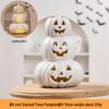 Luminous White Pumpkin Lantern: Large Halloween Decoration for Shopping Malls & Theme Events