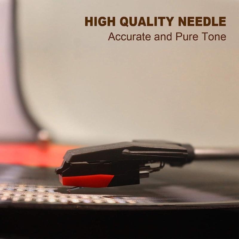 Record Player Needle Replacement Styluses Turntable Needle Phonograph Needle with Cleaning Brush for Vinyls Record Player