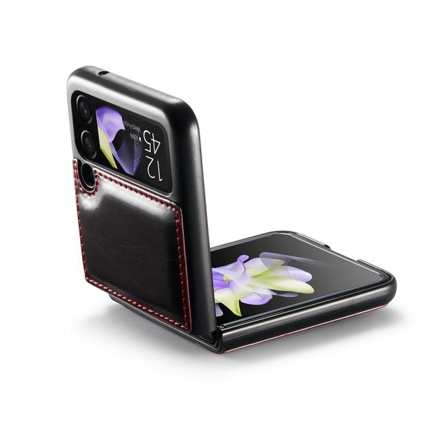 Anti-Schock-Leder-Telefontasche Klapphülle für Samsung Galaxy Z Flip 4 Flip4 5g Flip3 Flip 3 Schutzhülle für Samsung Flip4