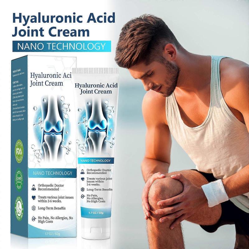 1-3x Hyaluronic Acid Joint Cream, Hyaluronic Acid Joint Massage Cream, Advanced Joint and Bone Care Gel for Back, Neck, Hands, Knees