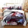 Kawaii GRAY RAVEN PUNISHING Lucia Printed Bed Set Duvet Cover Pillowcase Bedding Set Bed Linen Sheet Quilt Cover Queen King Size