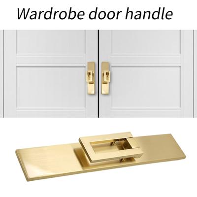 Goldfarbener Schranktürgriff aus Metall, Schubladengriff, Schubladenknopf, einfache Installation für Möbel, elegante Wohndekoration