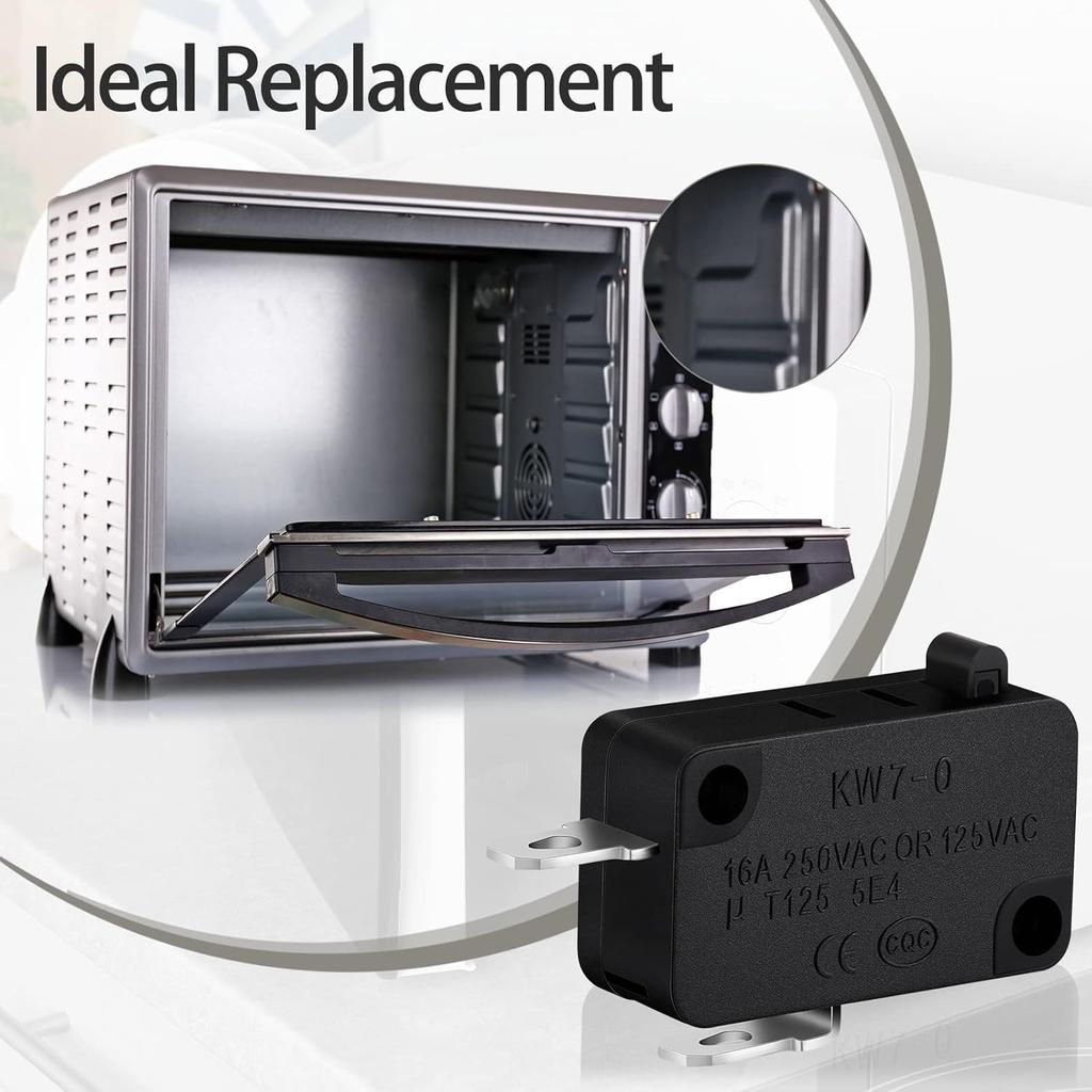 Weewooday 12 Pcs Microwave Oven Door Switch Replacement Part W10269458 W10727360 W10269460 Szm-v16-fc-61 Szm-v16-fc-62 Szm-v16-fc-63, Compatible with