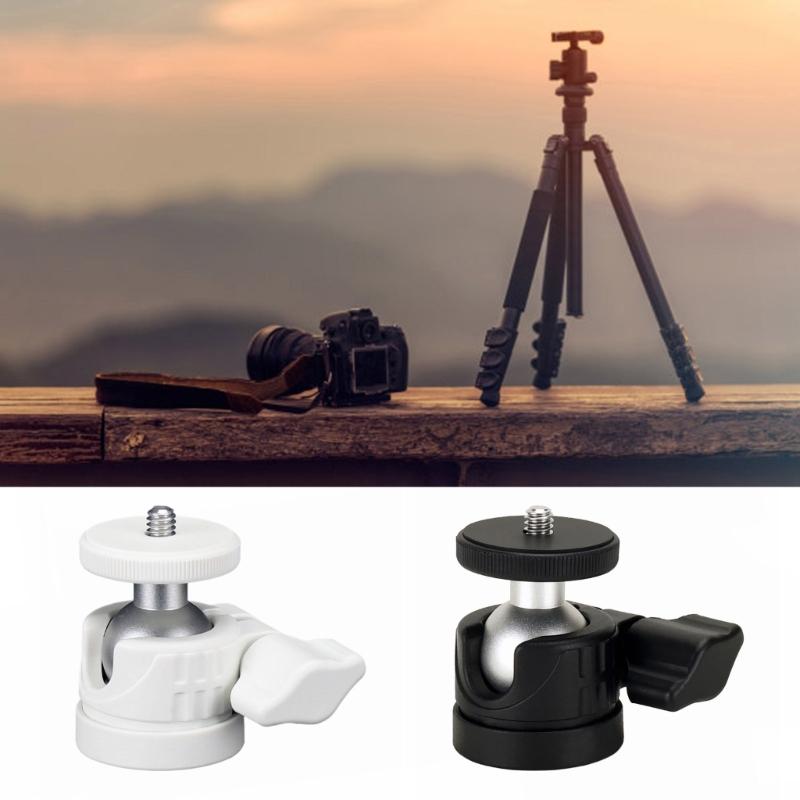 Mini Ballhead Tripod Mount With 360°Rotation,1/4" Hot Shoe Adapter, Aluminum Camera Stand For SLR Cameras Stable Videos