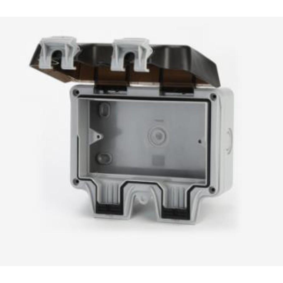 IP66 Outdoor Waterproof Switch Socket Box Flip Double Socket Case Industrial Rainproof Switch Box