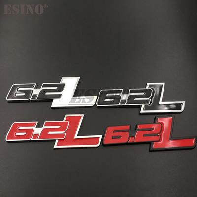 Insigne Emblème 3D 6.2L Coffre de Voiture Alliage de Zinc Pour Carrosserie Arrière de Voiture Hayon Aile Autocollant Insigne de Style pour Fo-rd Raptor SVT F150 F350