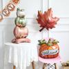 2/1 Stück 4D Stehender Kürbis Ahornblatt Folienballon Herbst Ernte Thanksgiving Halloween Mottoparty Dekoration Herbst Heimzubehör