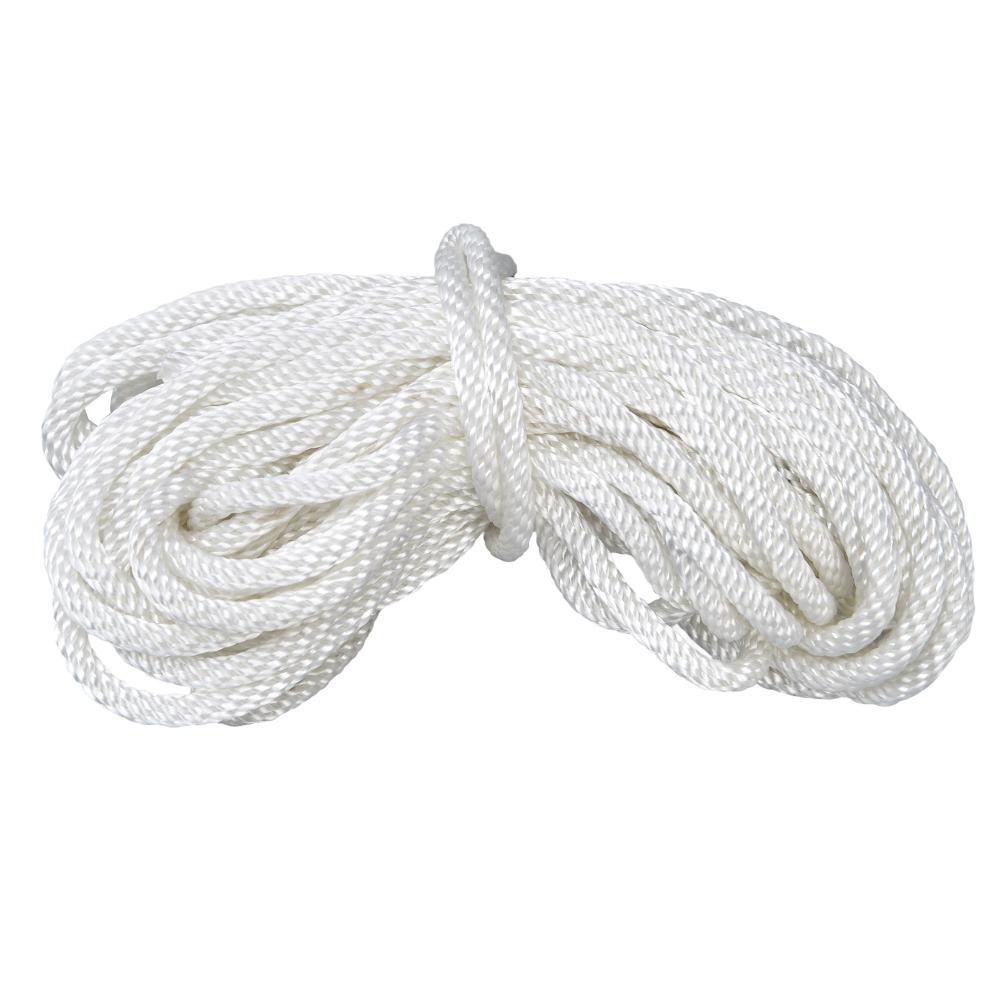 White Pull Cord Nylon Starter Rope Durable Recoil Starter Rope for GX160 Recoil Starter Chain Saw