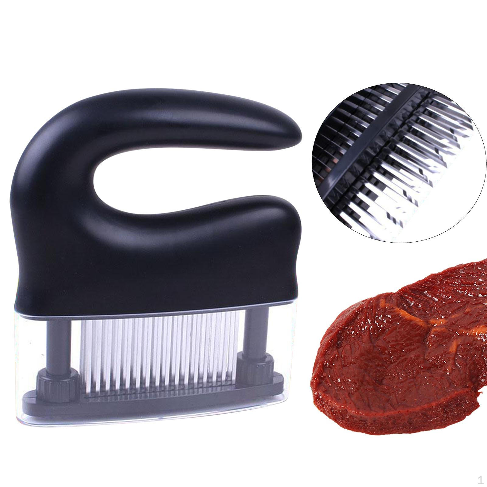 

Инструмент для отбивания говяжьего стейка на кухне для размягчения мяса чёрный