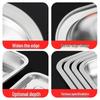 304 Stainless Steel Rectangular Flat Tray