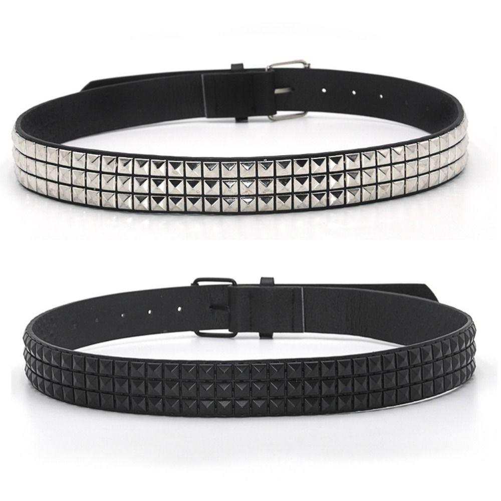 Casual Rivet Belt Versatile Waist Strap Fashion Pin Buckle Waistband