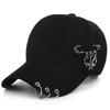 Women's Fashion Three Ring Pins Hip Hop Baseball Hat Star Pendant Dress Summer Sunshade Hat Street Dance Hat Sports Caps