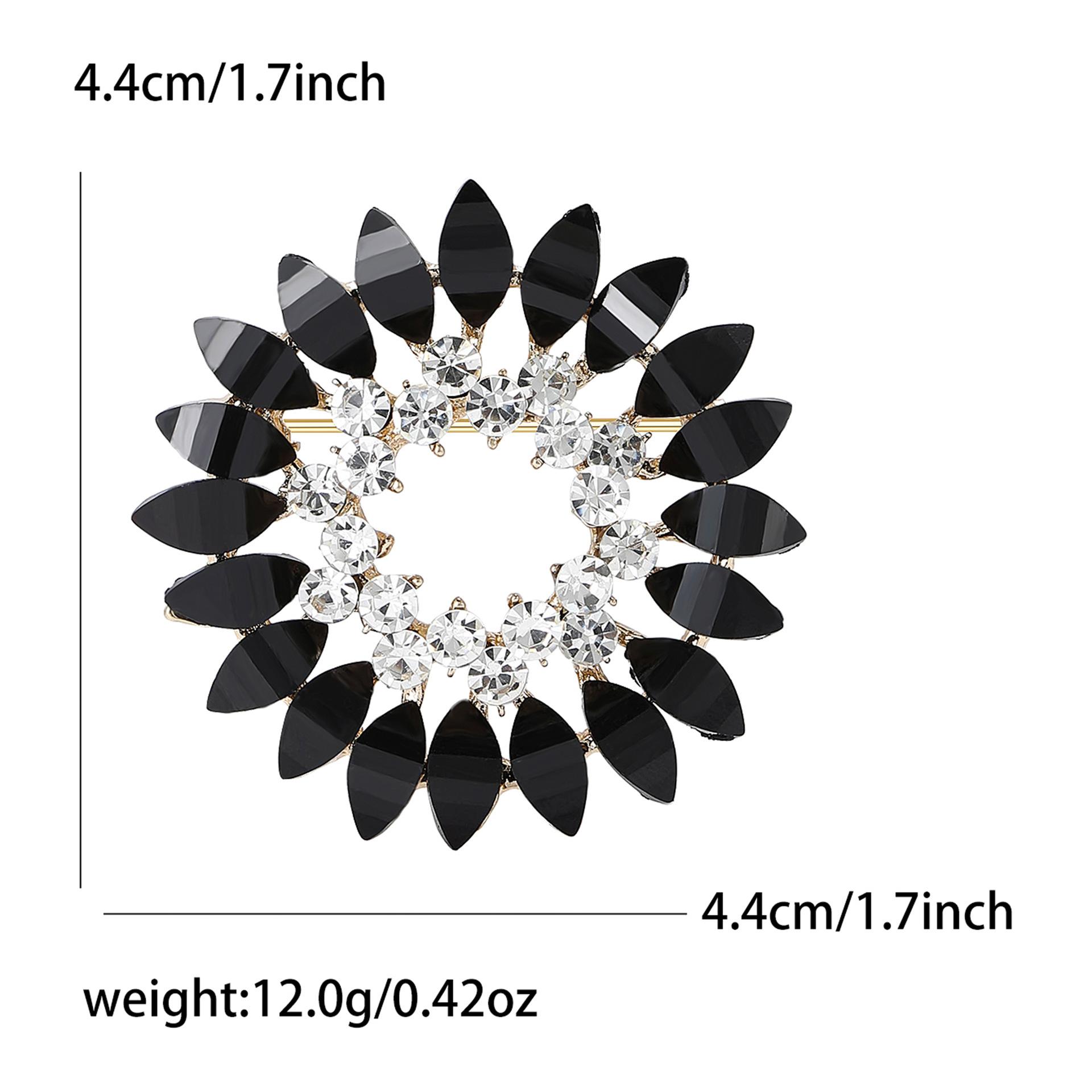 

Высококачественная изысканная брошь в виде венка из сплава со стразами, элегантный темпераментный женский костюм, свитер, корсаж, ювелирное украшение, булавка