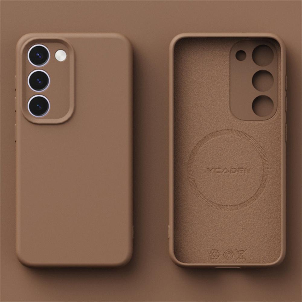 

Original Liquid Silicone Phone Case For Samsung Galaxy S24 Plus Ultra S23 S22 S24 For Magsafe Magnetic Wireless Charger Cover For Galaxy S24