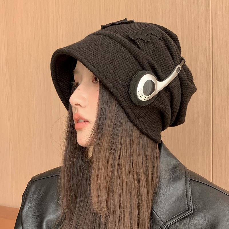 Letter Stack Hat Casual Windproof Hat Children's Autumn and Winter Warm Hat