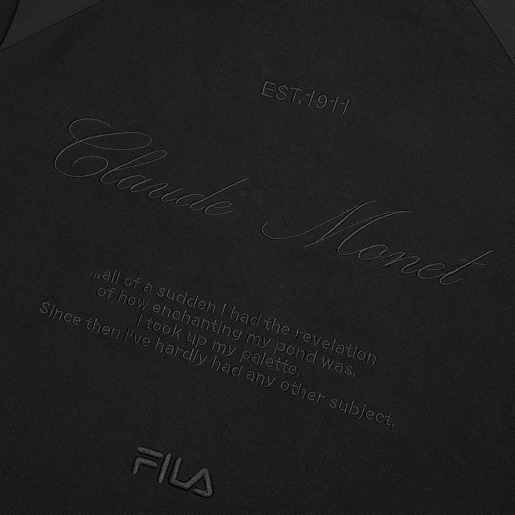 Fila 2023 Winter New Knit Long Sleeve Jacket Basic Fashion Casual Stand Collar Top Men Jackets Black F11M348501FBK