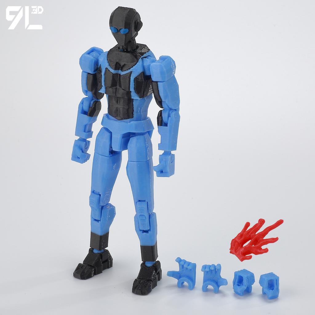 9L3D Superhero Team Invincible Boy Heroes Action Figure Lucky13 Dummy13 Multi-Colored T13 Multi-Jointed Collectible Toys Titan13