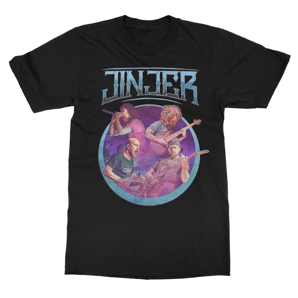 Nueva Camiseta de Algodón con Gráfico de la Banda JINJER Unisex Verano Manga Corta Marca de Moda Camiseta Lujo Casual Vintage Retro Top