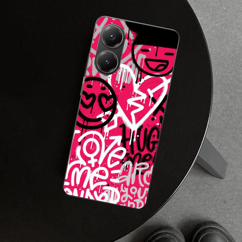 Graffiti Fashion Cool Phone Case Cover for Xiaomi Poco X6 X5 X7 Pro F7 Ultra Redmi 15C 15 13C 13 12C 12 10C 10 10A 9C 9A 9T 9 Co