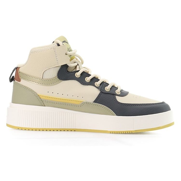 Anta Толстая подошва высокие кроссовки для скейтбординга мужские кроссовки бежево-серые — фото 2