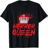 Gruseliges Horrorfilm-Blutkrone-Horror-Königin T-Shirt