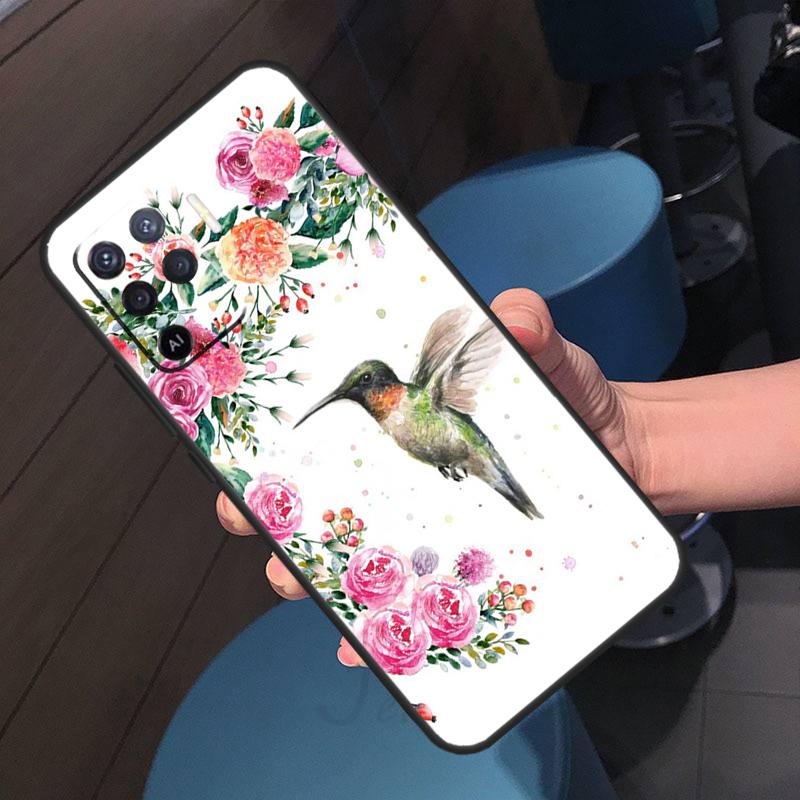 Hummingbird Case For Oppo A5 Pro A17 A57 A77 A60 A80 A40 A18 A38 A58 A78 A98 A96 A76 A16 A94 A74 A54 A15