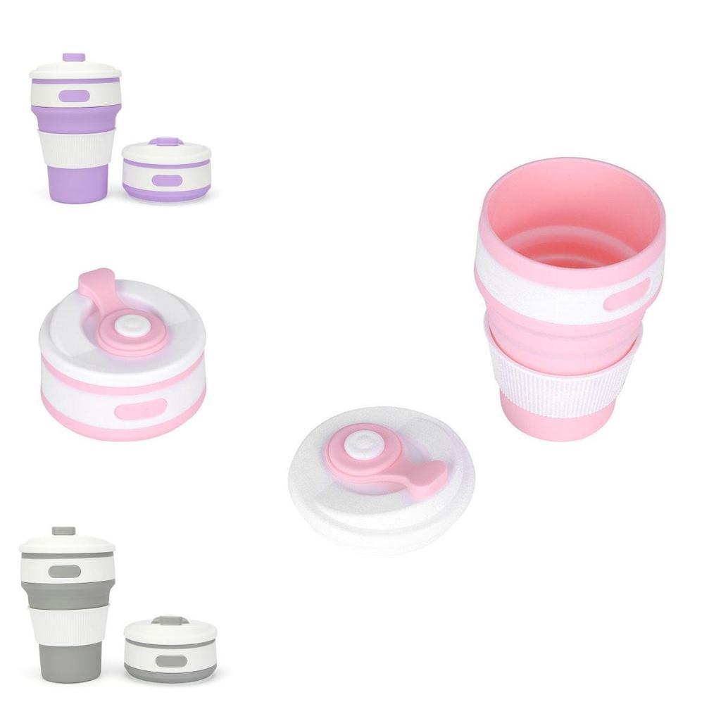 Stabiler 350ml Tragbarer Mini Silikon Faltbarer Kaffeebecher Für Outdoor-Abenteuer