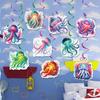 Ocean Colorful Jellyfish Pattern Birthday Party Decoration Pendant Hanging