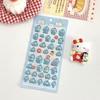 Kindao 3D Stickers Set 6 Sheets Cute Stylish Decorative Stickers for Girls Christmas Birthday Craft Phone Notebook Decorations