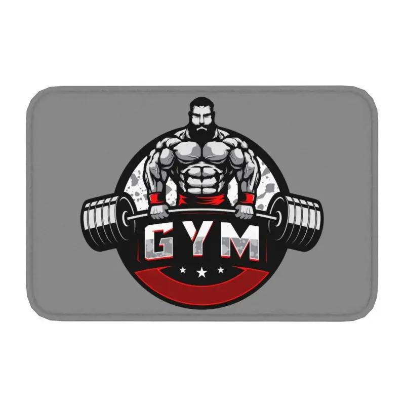 Powerhouse Gym Doormat Mat Anti-Slip Bodybuilding Fitness Motivational Quote Bath Kitchen Balcony Entrance Rug Carpet 40*60cm