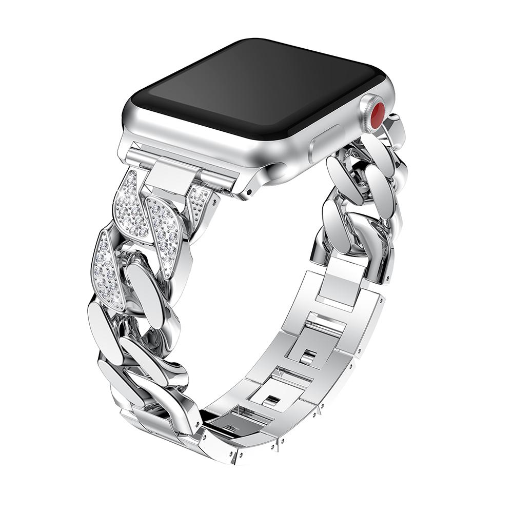 Metallarmband für Apple Watch Band 45mm 41mm 44mm 40mm 46mm 42mm Diamant-Armband iWatch 11 10 9 8 7 6 5 SE Serie Ultra 3 2 49mm