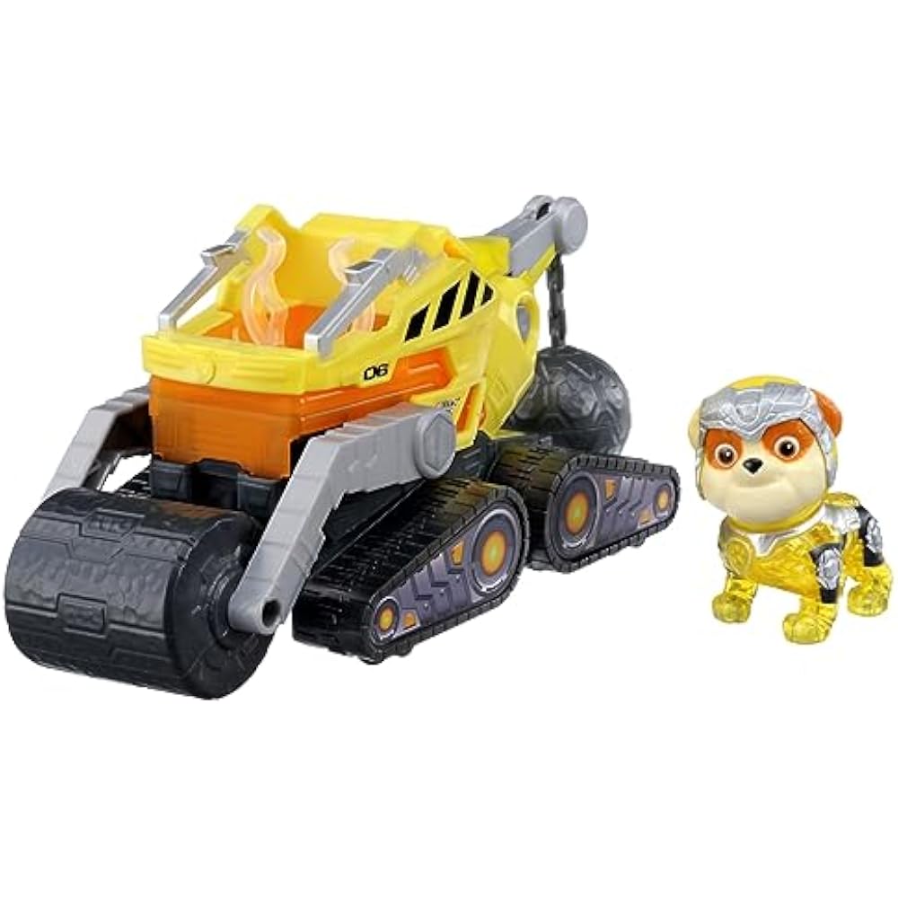 TAKARA TOMY (TAKARA TOMY) PAW Patrol The Mighty Movie Basic Vehicle Rubble Mighty Bulldozer