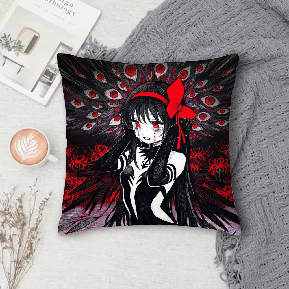 Puella Magi Madoka Magica Classic Double-Sided Printed Square Pillow Cover Decorative Cushion Cover For Sofa Bedroom Bedside