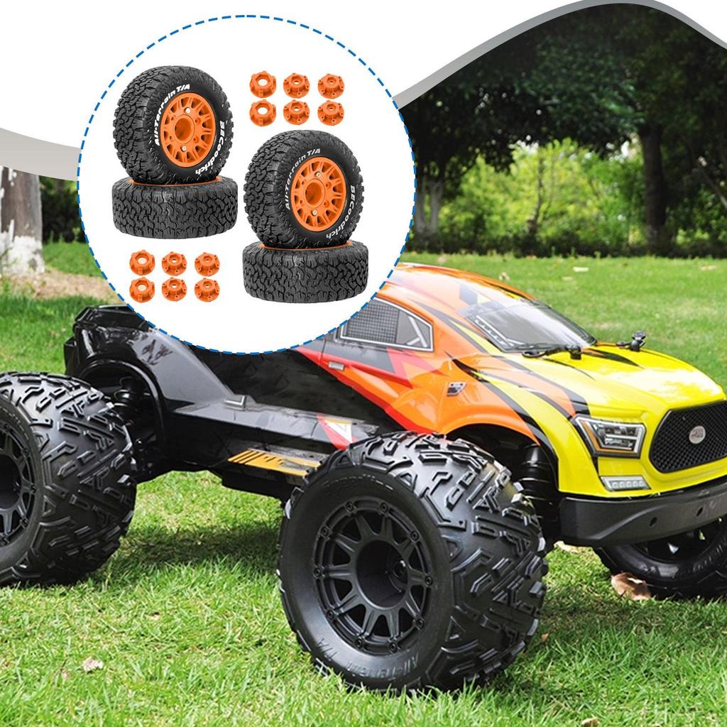 4 Pieces Tires DIY Accessory Easy Installation Model Spare Part Replacement Upgrade Accessories