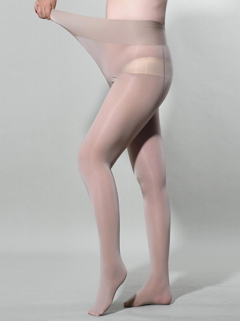 Large Horse Oil Shiny Pantyhose Women Smooth Silky Socks Perspective Lingerie Elastic Ultrathin Tights