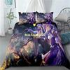 Genshin Impact Beding Set Game Print Duvet Cover Quilt Soft Duvet Cover Sets Home Textile Quen King-Sized Dimensionsd Dimensions Girl Children Kids