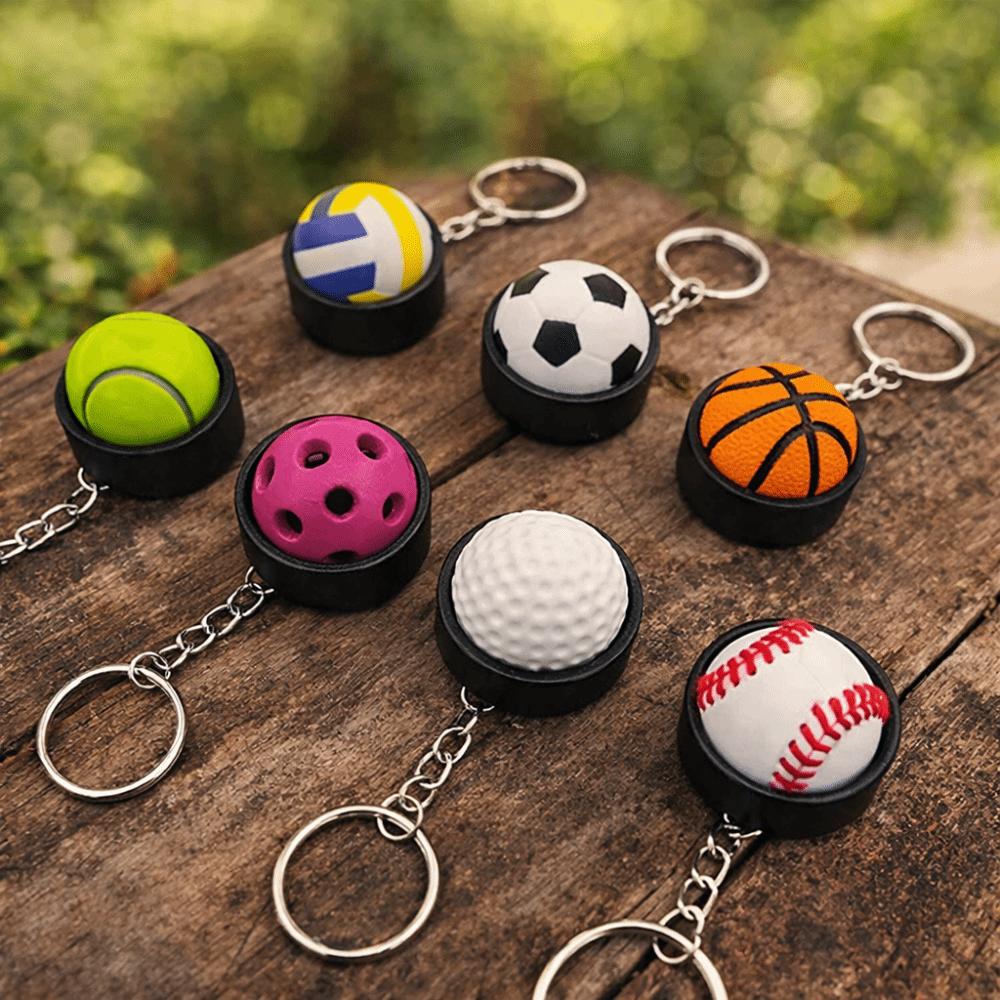Creative Design 3D Printed Keychain Spherical Button Clicker Keychain Personal Accessory