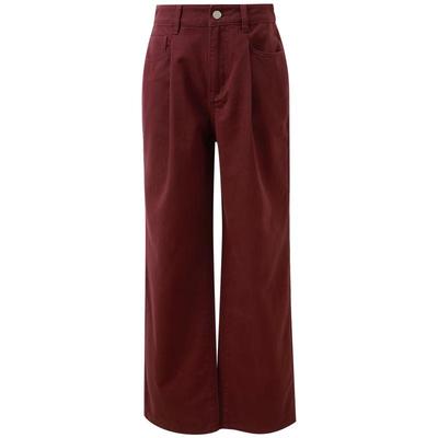 Sancai 2026 Spring Plus Size High-Waist Straight-Leg Pants