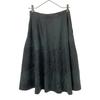 DIESEL Leopard Pattern Animal Midi length flare skirt 23 green Side zip Women Used