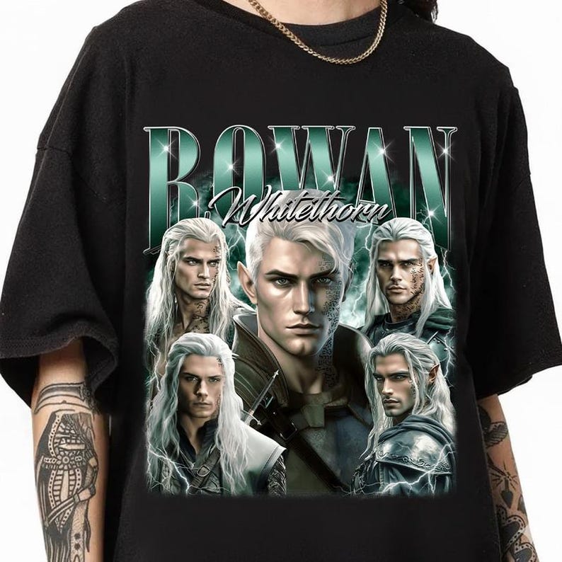 Rowan Whitethorn Throne Of Glass Unisex T-Shirt, Vintage Bootleg Unisex T-Shirt S