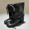 2026 Nuovi Stivali Tabit da Donna Designer Coulisse Tacco Grosso Punta Divisa Stivaletti alla Caviglia Moda Autunno Inverno Scarpe Stile Street