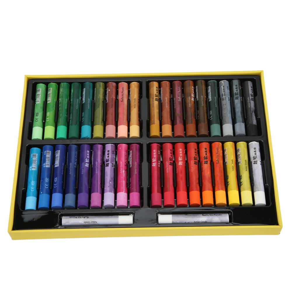Oil Pastels Write Smoothly Bright Colors Waterproof Clean Easily 36 Colors Pastels Art Supplies for Graffiti Painting