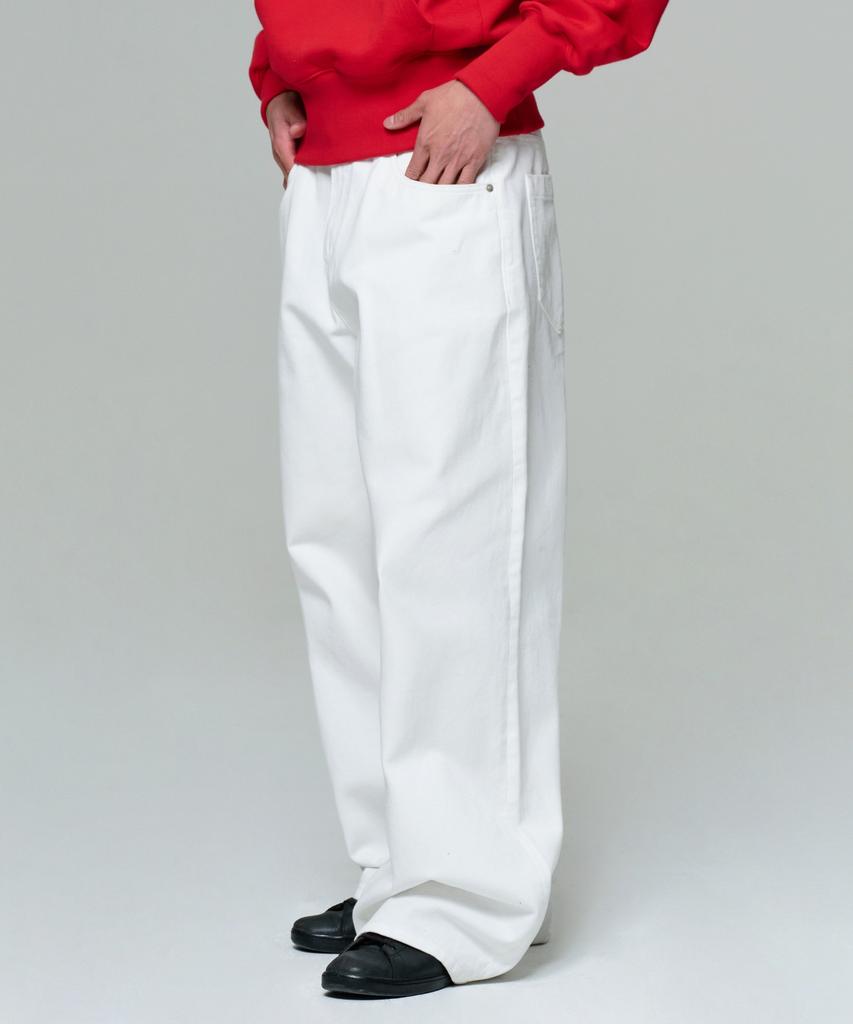 Ira Men Era Wide Fit Denim Pants - White