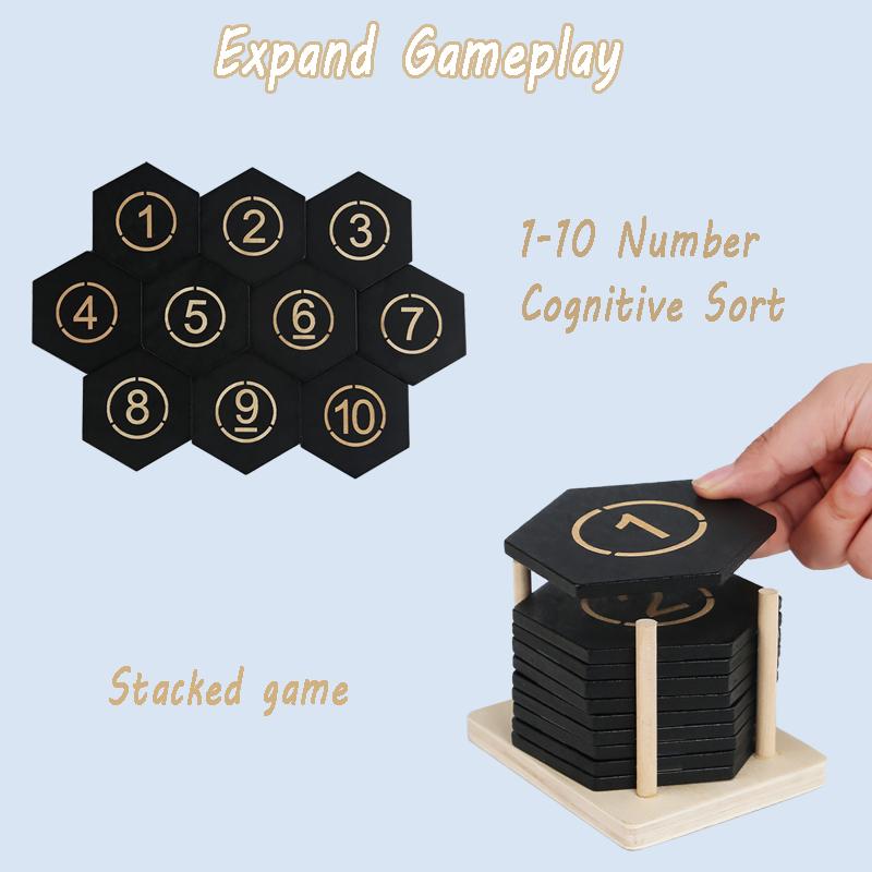 Kid Thinking Challenge Puzzle Game Montessori Creative Toys Shape Matching Number Stacking Fun Logic Calendar Intelligence Toys
