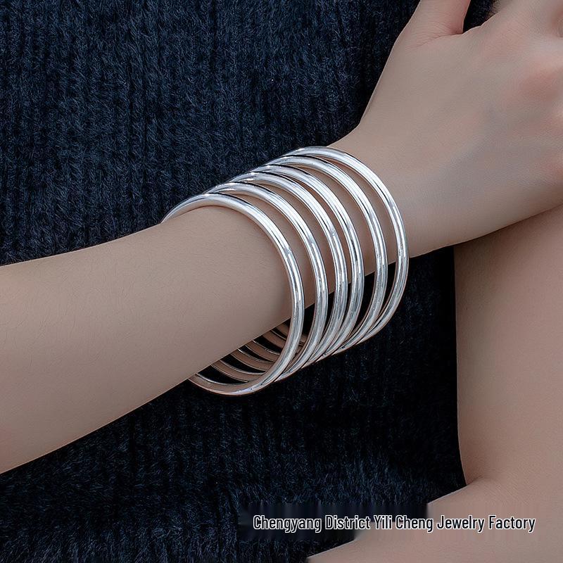 

Геометрический браслет-манжета с открытым кругом: Модный женский браслет