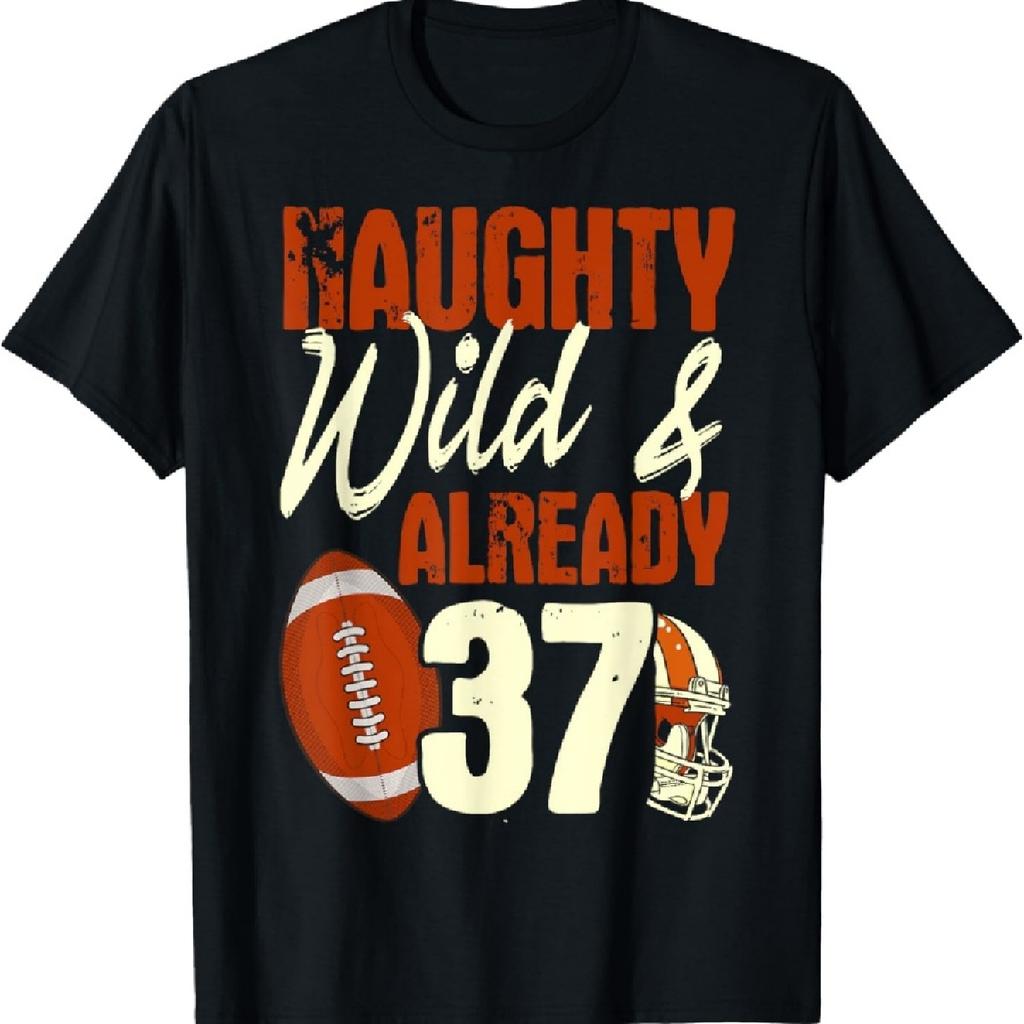 Football 37th Birthday Player Touchdown Team Sports Party T-Shirt
