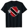 Funny Trinidad Flag Trinidadian T Shirts Cotton Streetwear Birthday Gifts Mens Clothing Fashion Casual Loose Oversized T Shirt